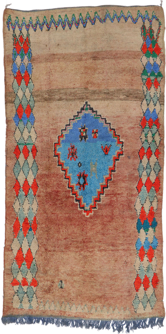 6 x 12 Vintage Boujad Moroccan Rug 21441