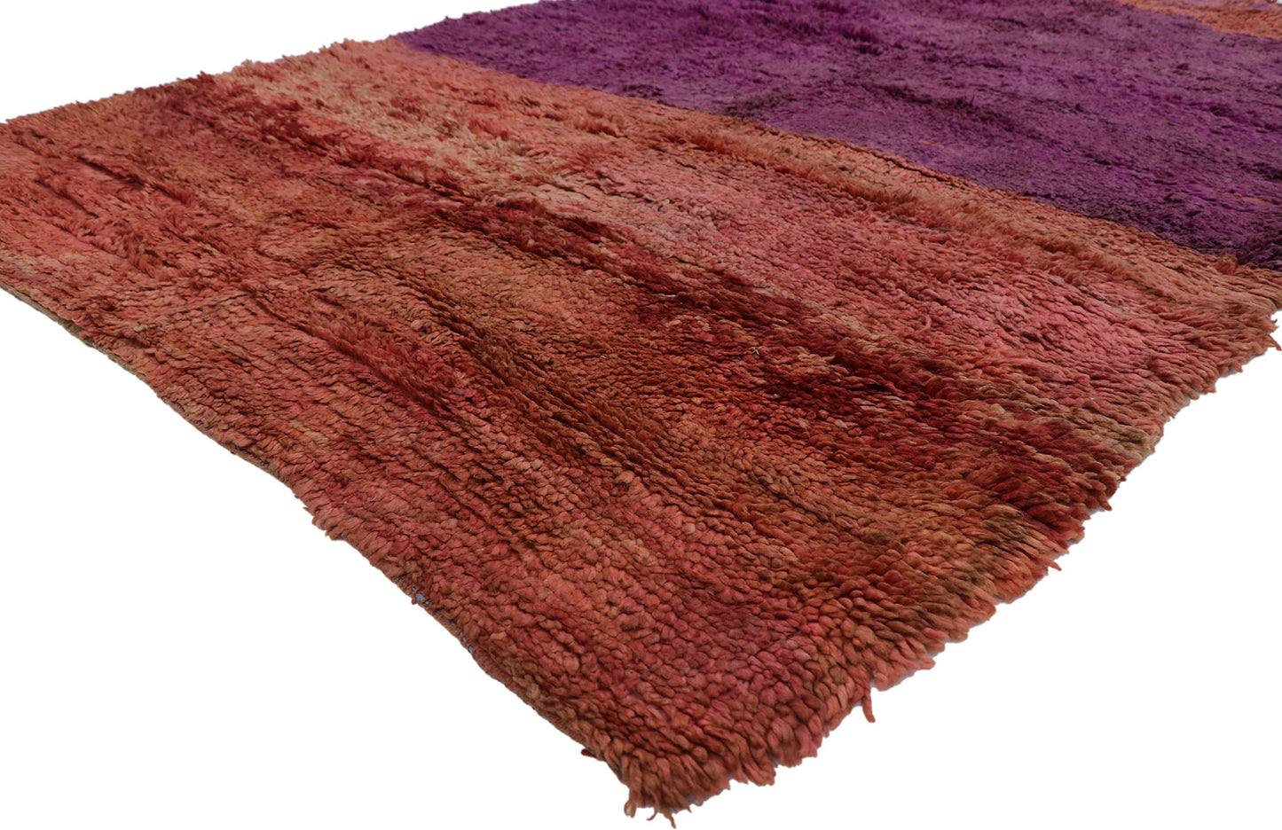 6 x 9 Vintage Purple Beni Mrirt Moroccan Rug 21445
