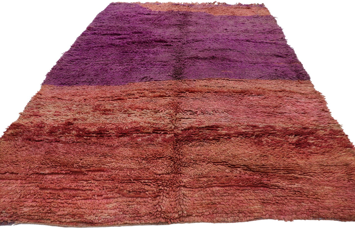 6 x 9 Vintage Purple Beni Mrirt Moroccan Rug 21445
