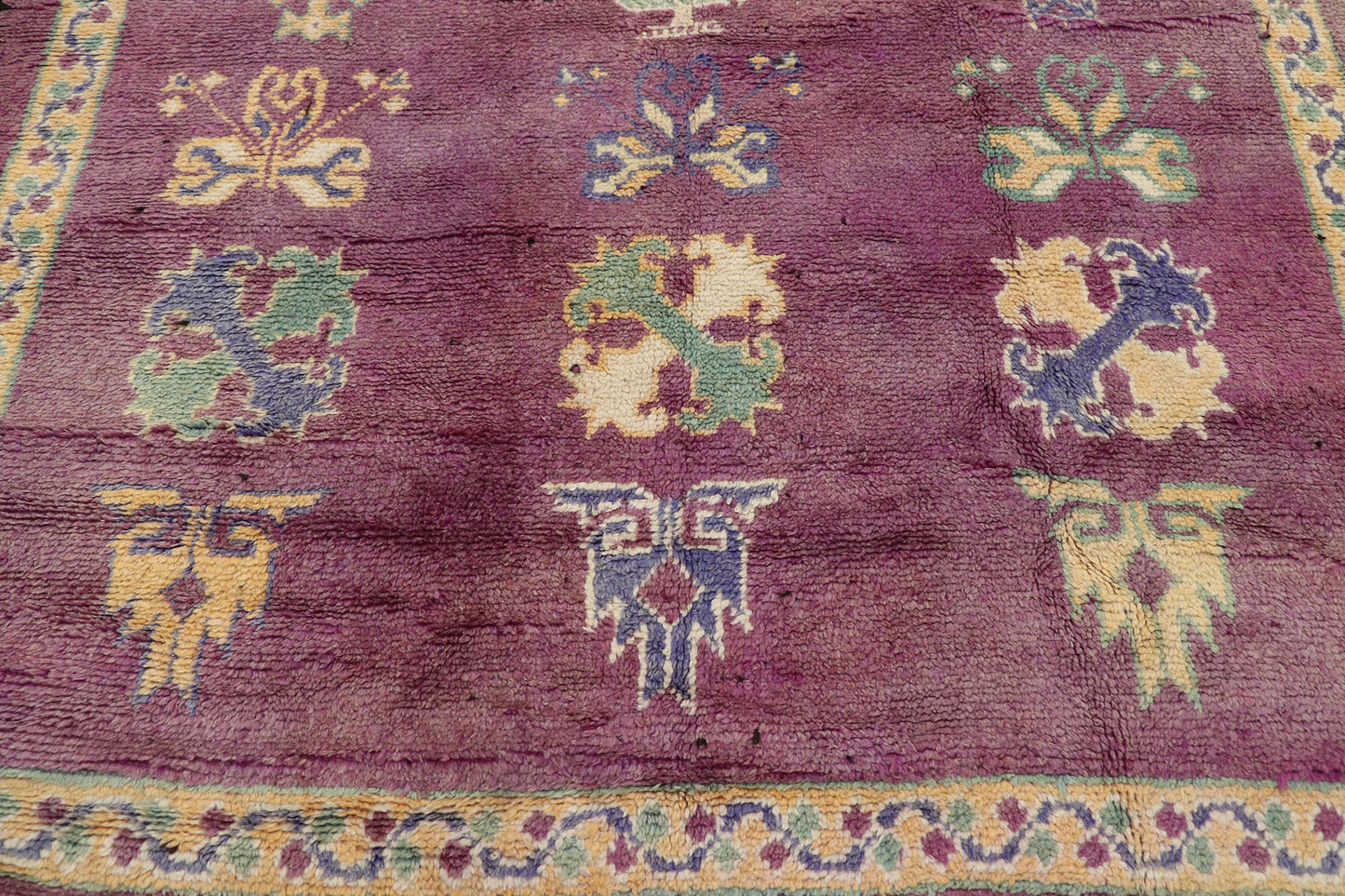5 x 12 Vintage Purple Moroccan Rug 21451