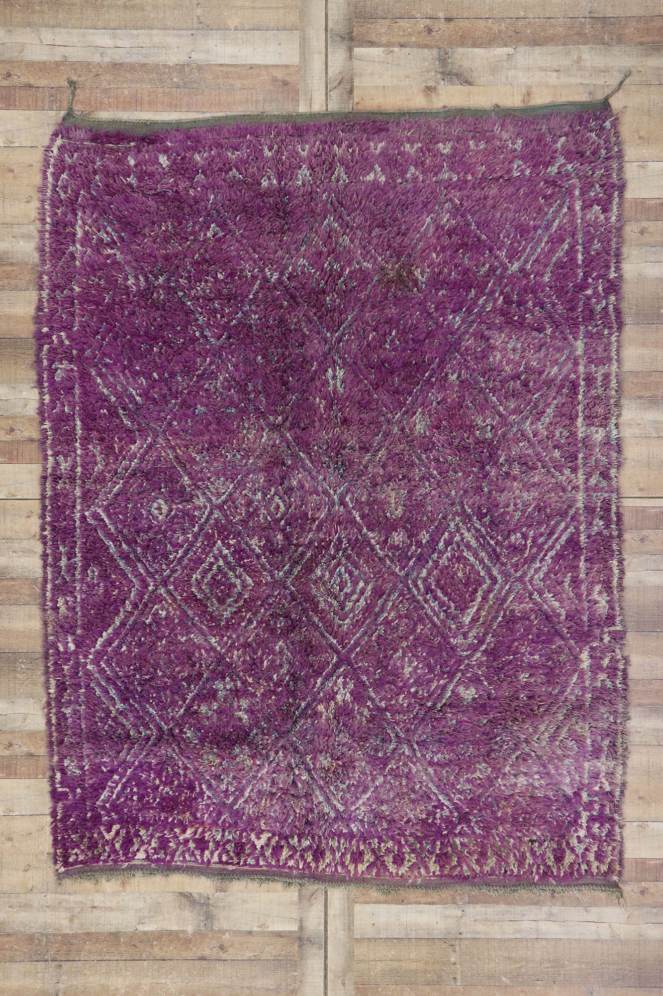 7 x 9 Vintage Purple Moroccan Rug 21453
