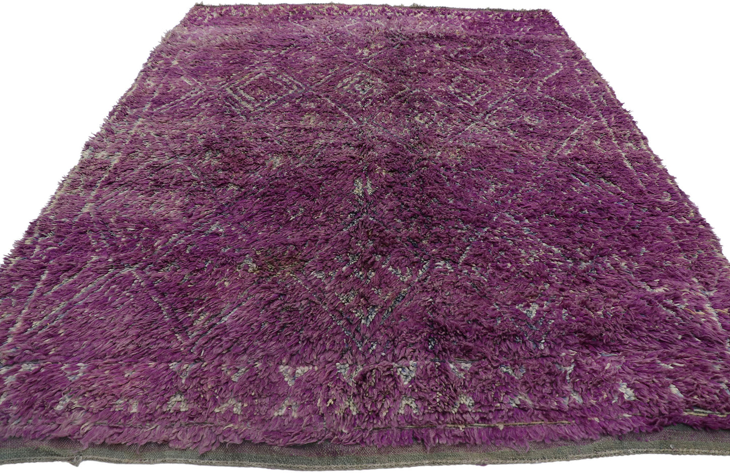 7 x 9 Vintage Purple Moroccan Rug 21453