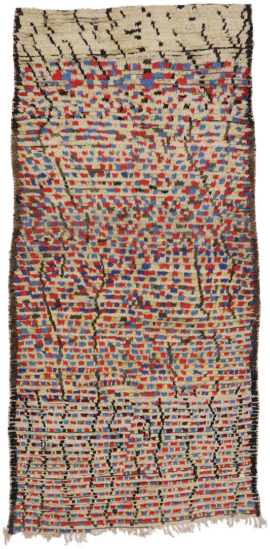 5 x 10 Vintage Moroccan Azilal Rug 21455