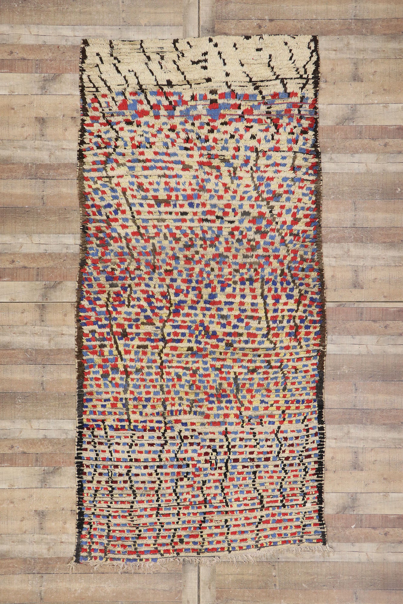5 x 10 Vintage Moroccan Azilal Rug 21455
