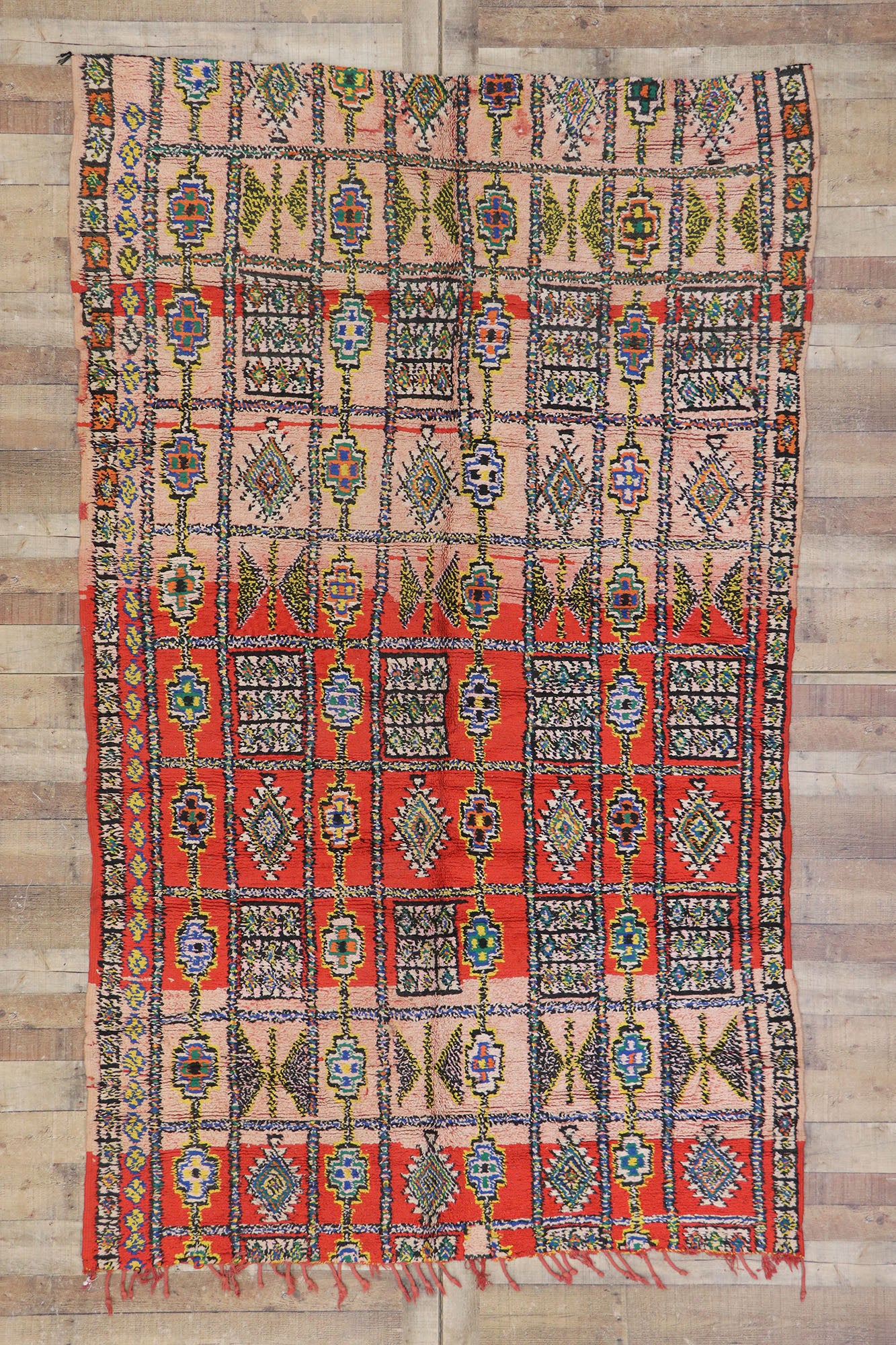 6 x 10 Vintage Boujad Moroccan Rug 21462