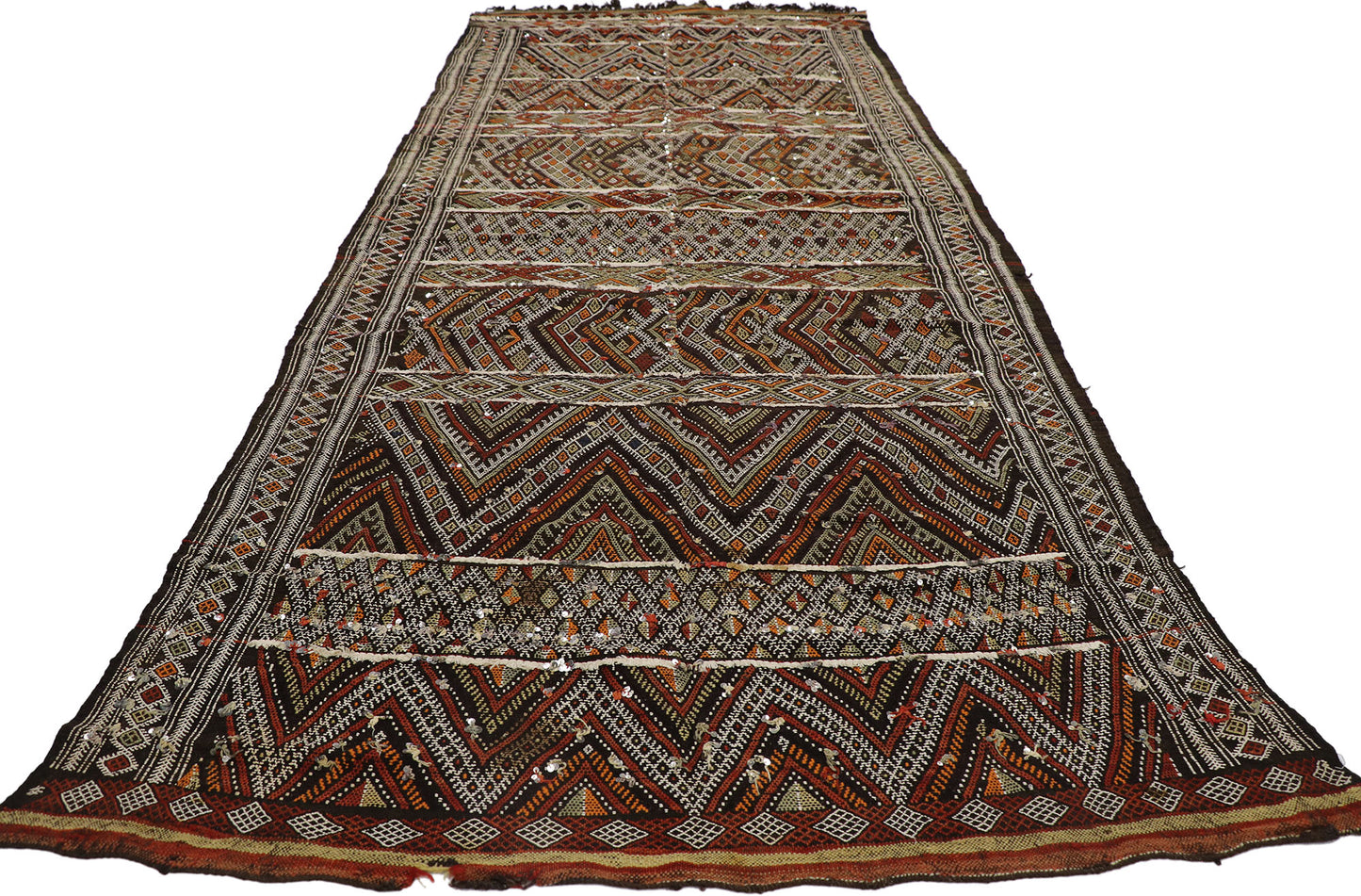 5 x 11 Vintage Zemmour Moroccan Kilim Runner 21470