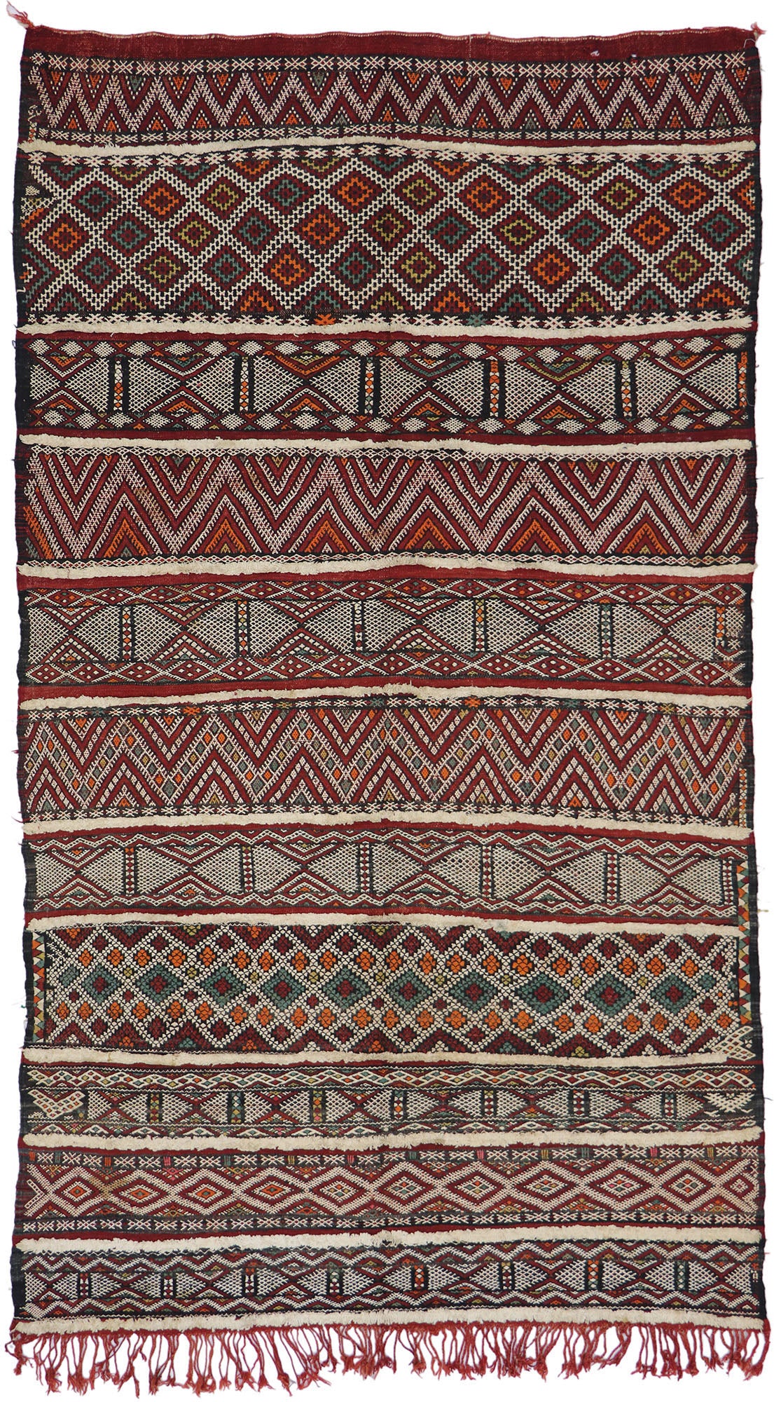 5 x 8 Vintage Zemmour Moroccan Kilim Rug 21471