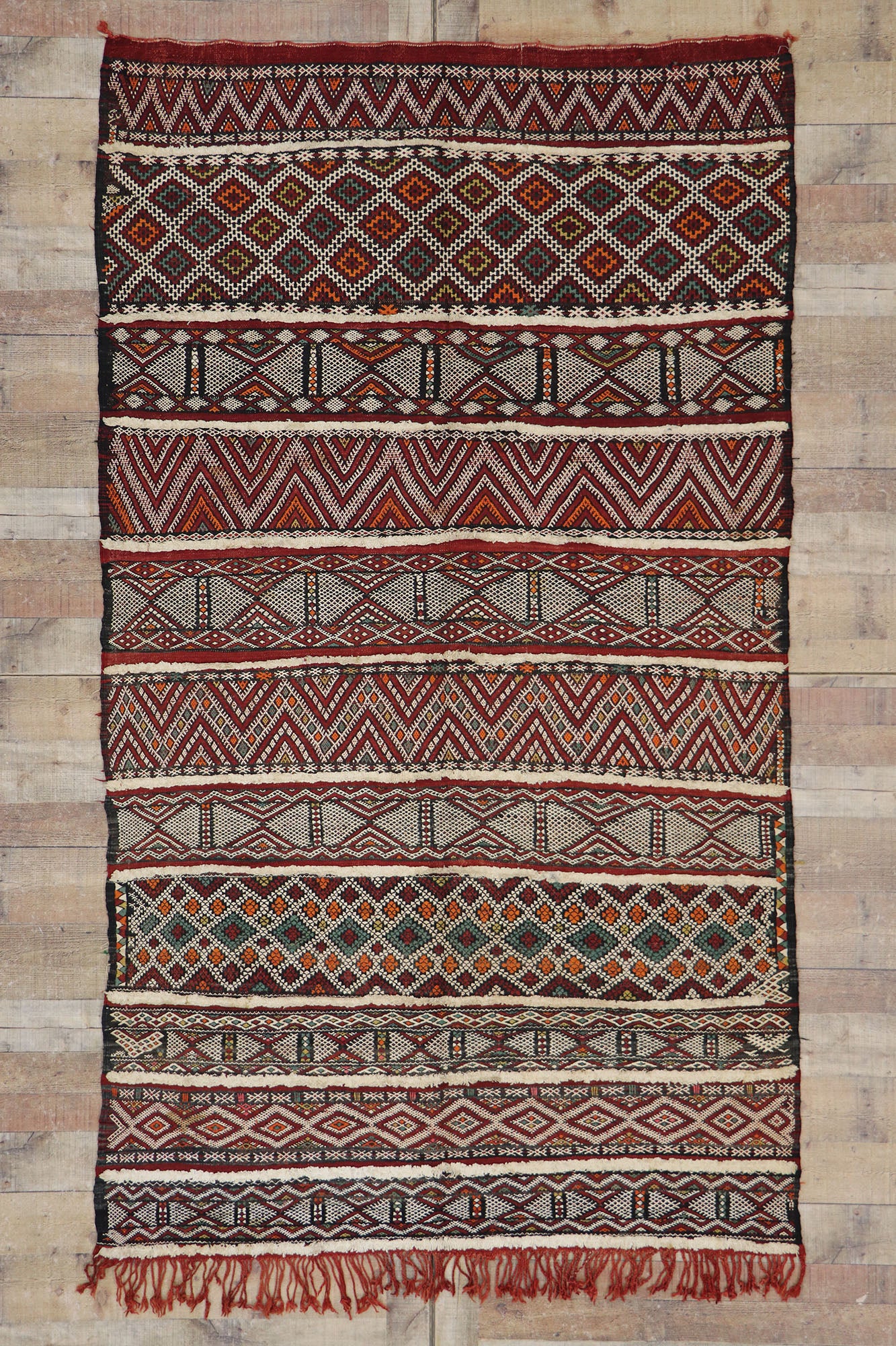 5 x 8 Vintage Zemmour Moroccan Kilim Rug 21471