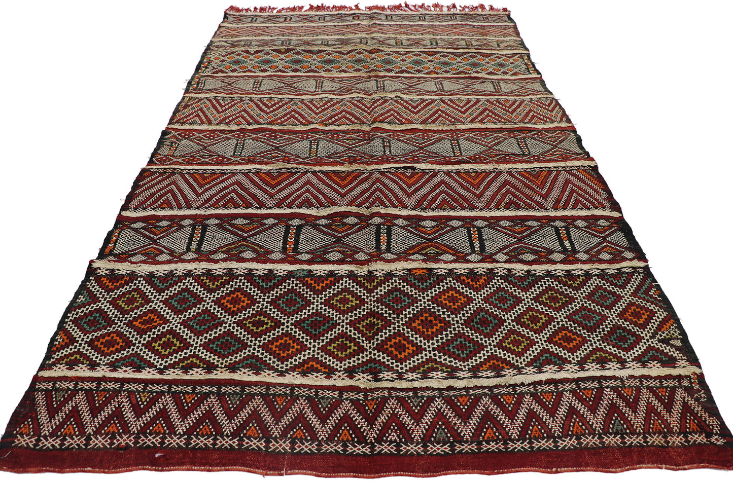5 x 8 Vintage Zemmour Moroccan Kilim Rug 21471