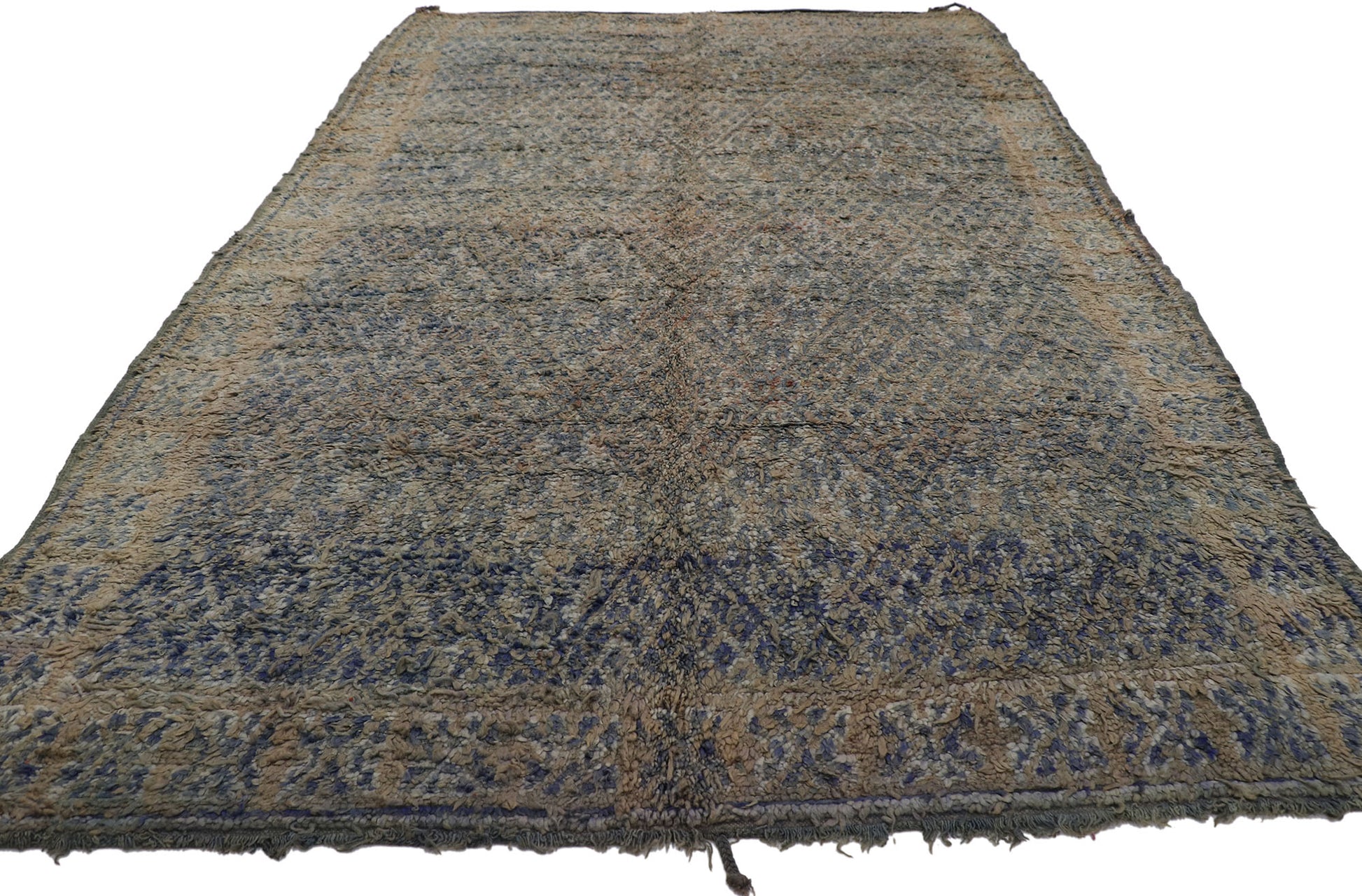 7 x 10 Vintage Beni MGuild Moroccan Rug 21476
