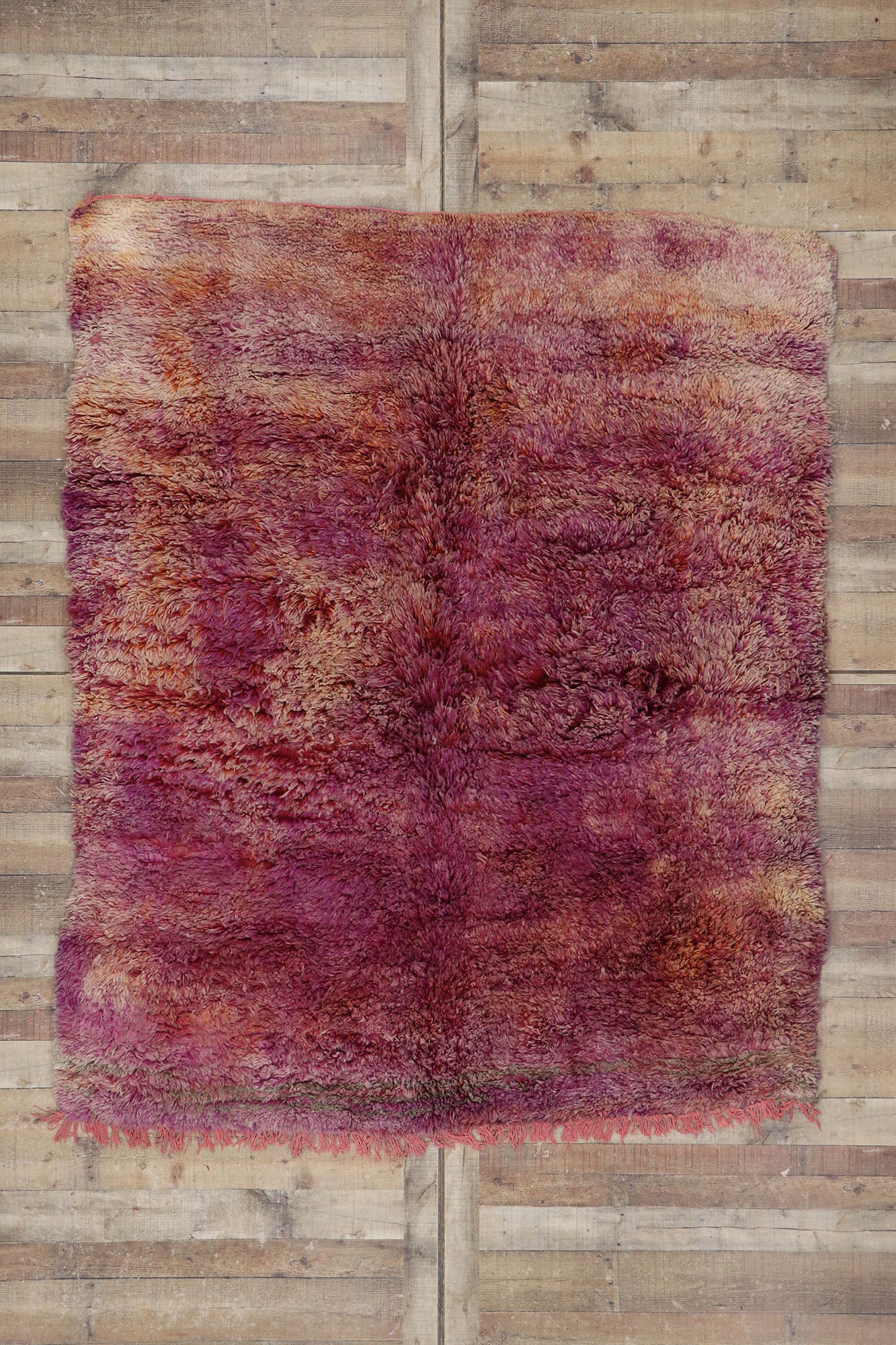 7 x 8 Vintage Beni Mrirt Moroccan Rug 21479