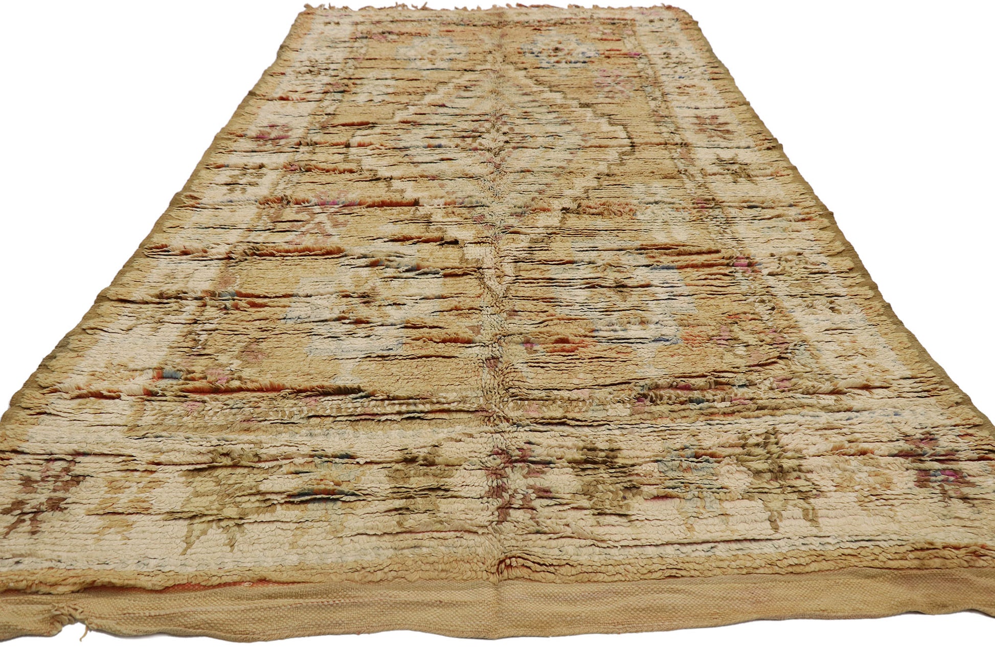 6 x 11 Vintage Boujad Moroccan Rug 21481