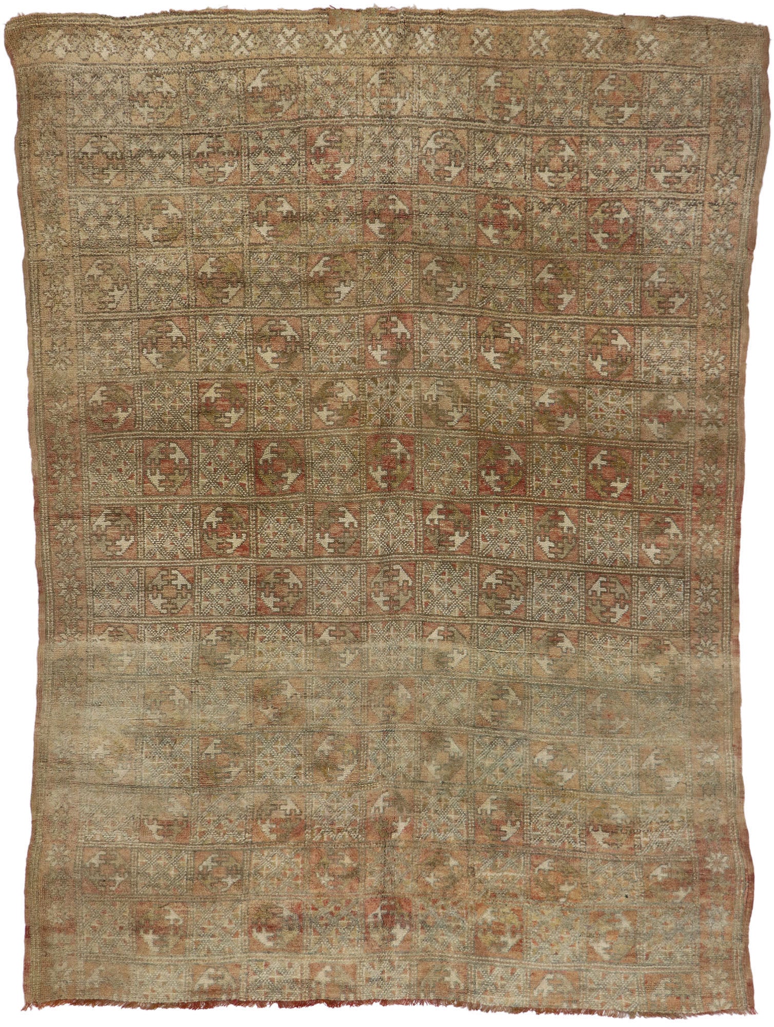 7 x 9 Vintage Boujad Moroccan Rug 21485