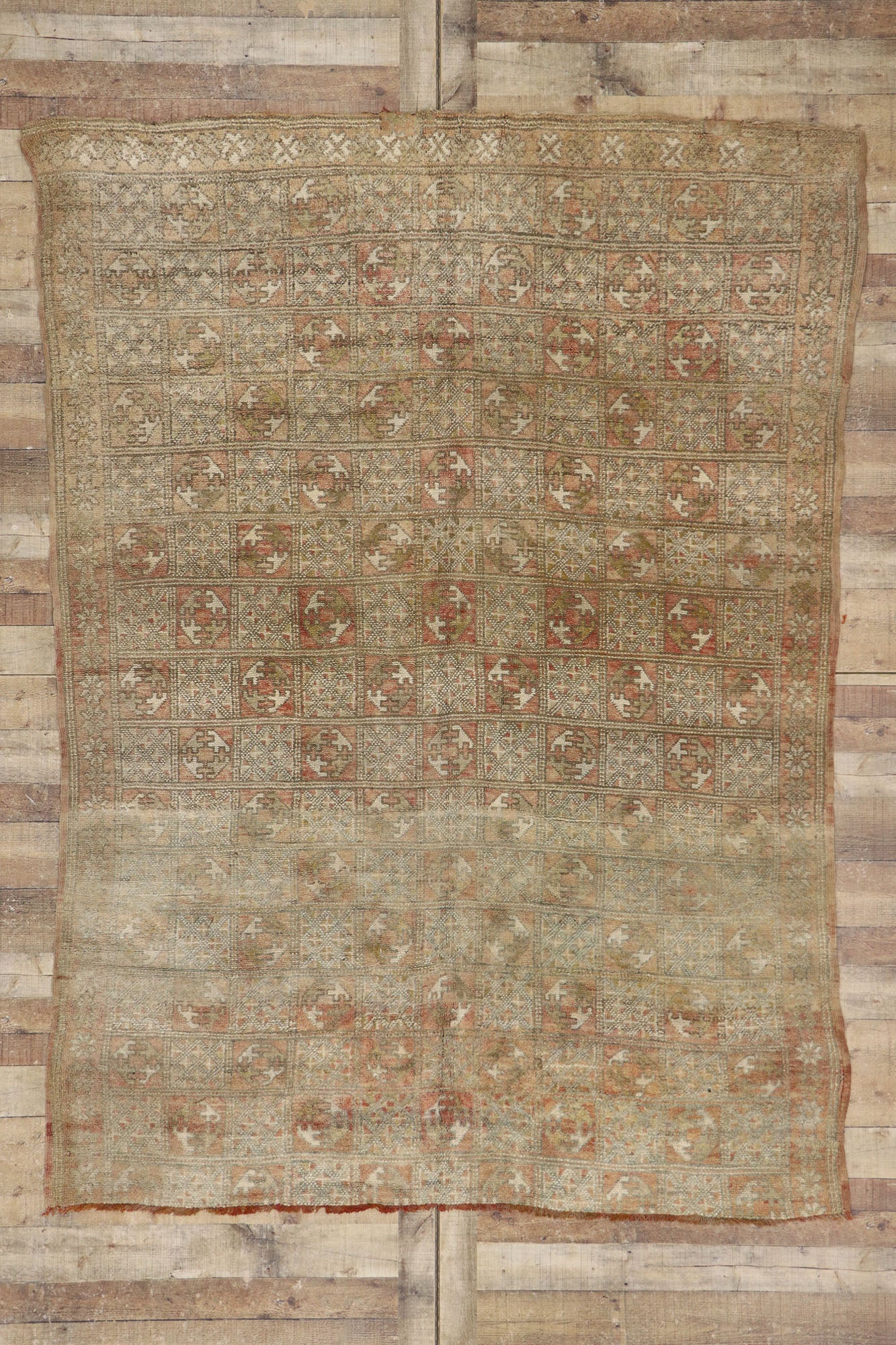7 x 9 Vintage Boujad Moroccan Rug 21485