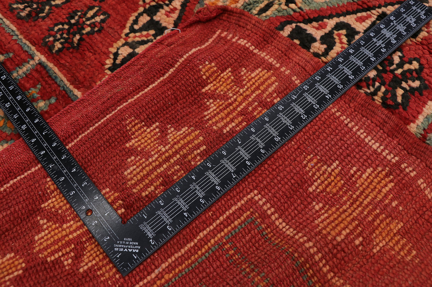 5 x 13 Vintage Red Boujad Moroccan Rug 21486