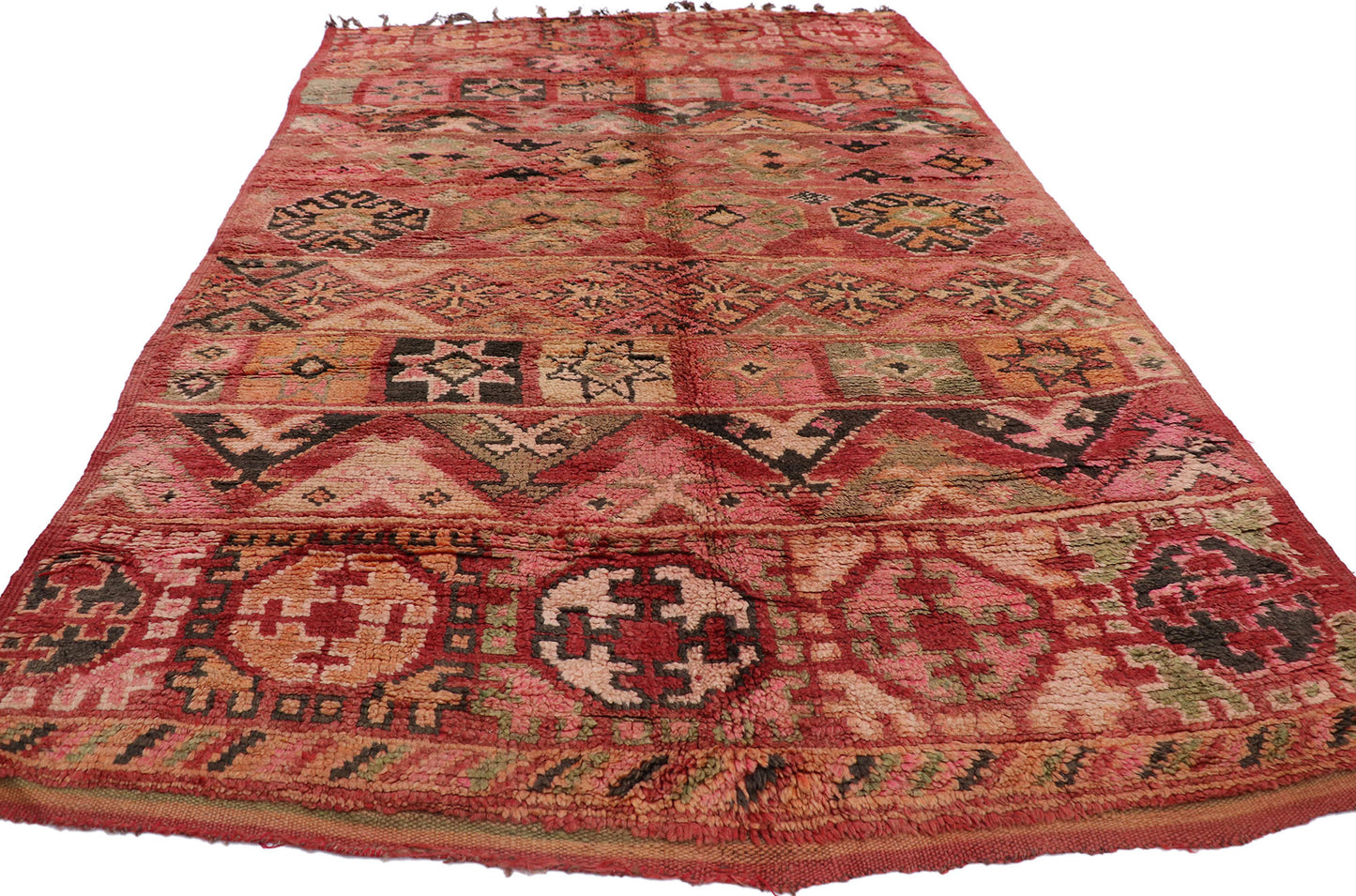 6 x 10 Vintage Boujad Moroccan Rug 21488