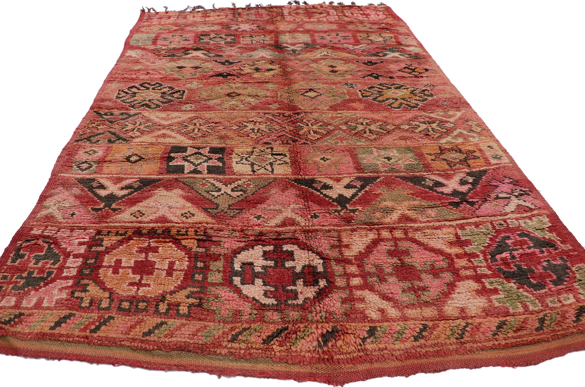 6 x 10 Vintage Boujad Moroccan Rug 21488