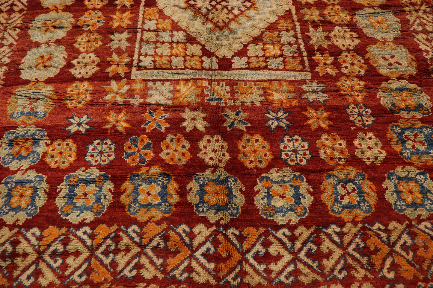 6 x 10 Vintage Red Boujad Moroccan Rug 21489
