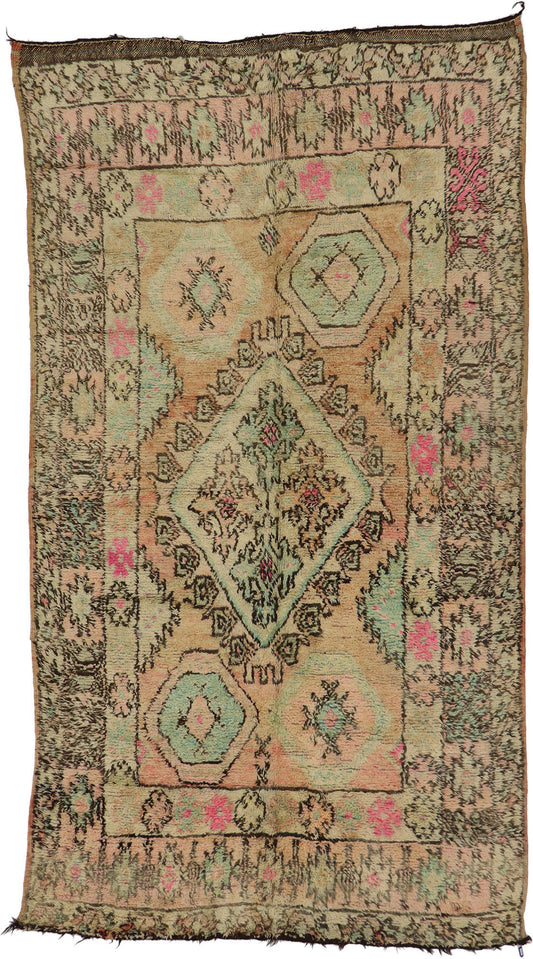 6 x 11 Vintage Boujad Moroccan Rug 21495