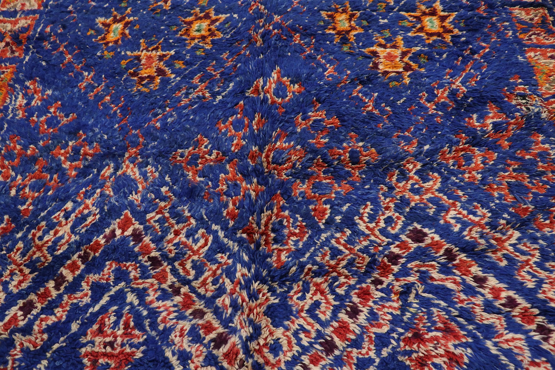 6 x 10 Vintage Blue Beni MGuild Moroccan Rug 21501