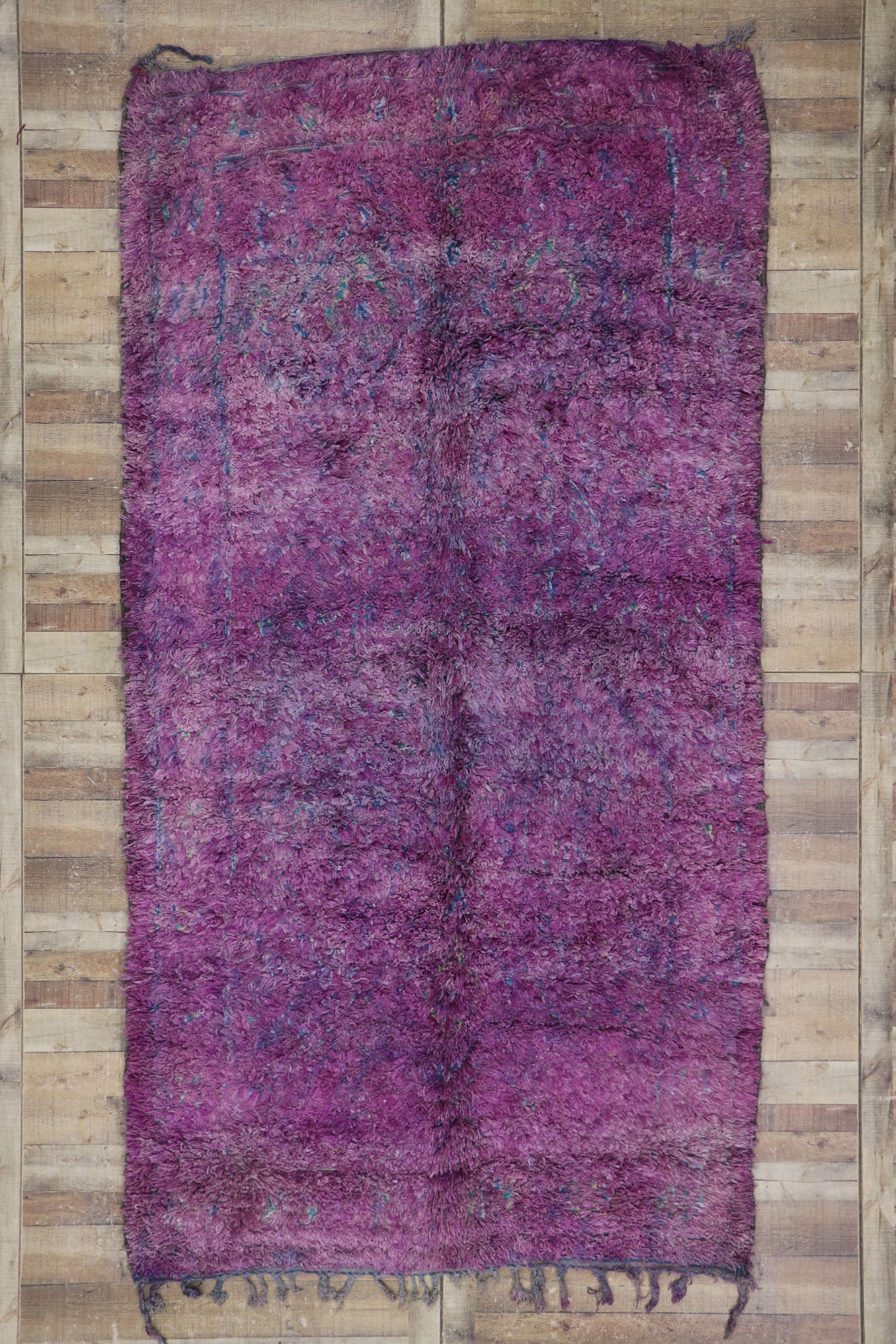 6 x 12 Vintage Purple Moroccan Rug 21503