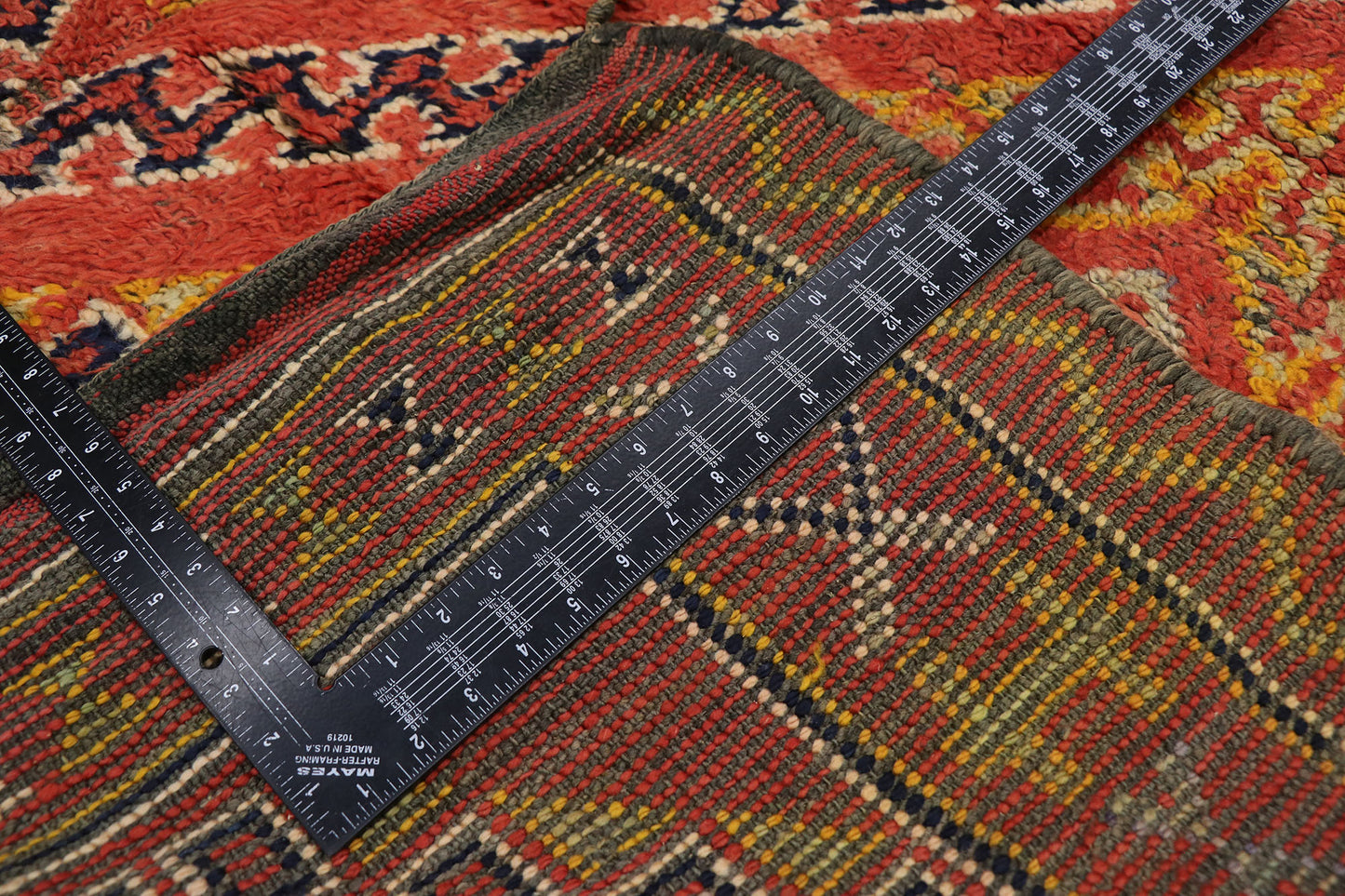 6 x 11 Vintage Red Moroccan Rug 21505
