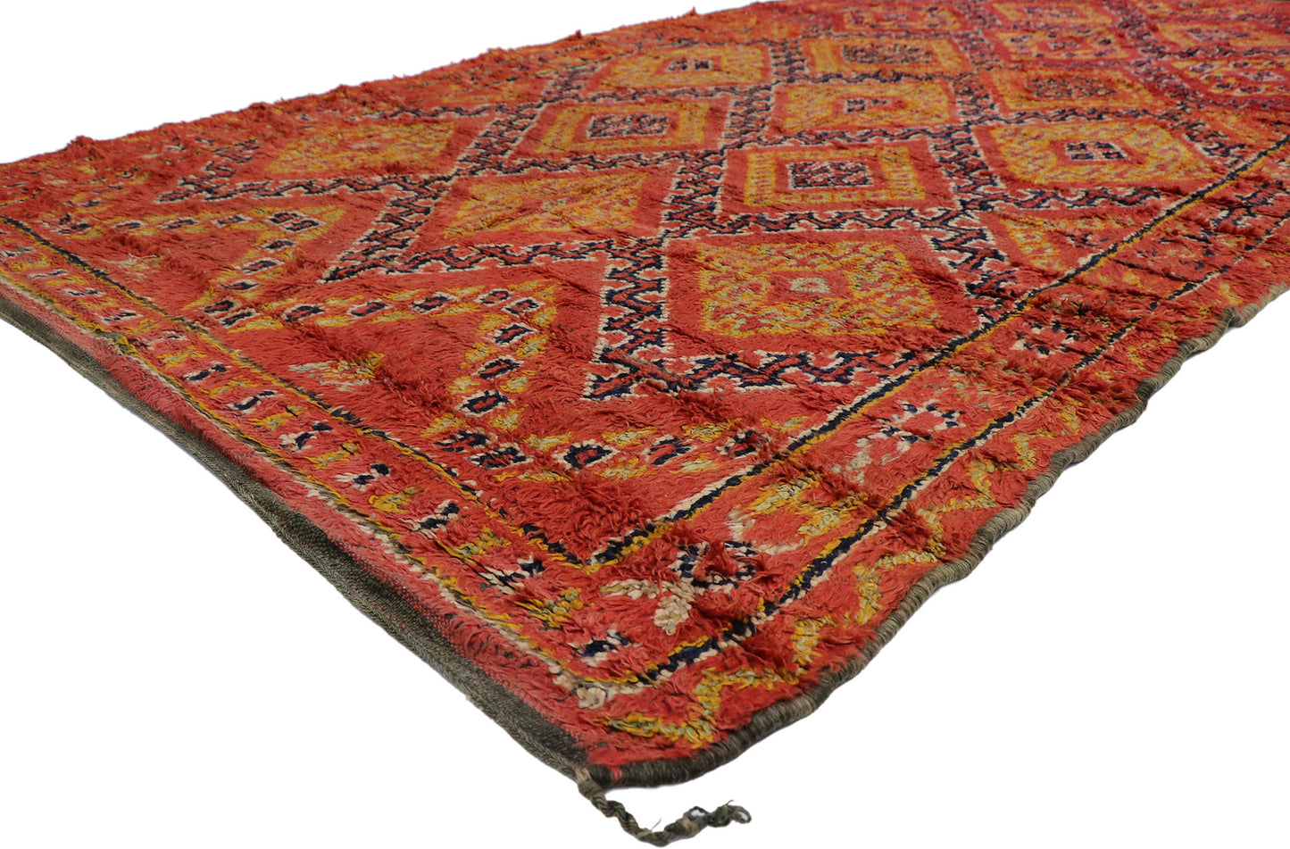 6 x 11 Vintage Red Moroccan Rug 21505