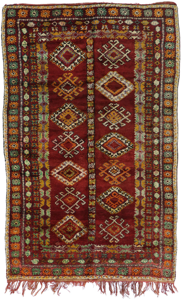 6 x 9 Vintage Beni MGuild Moroccan Rug 21506