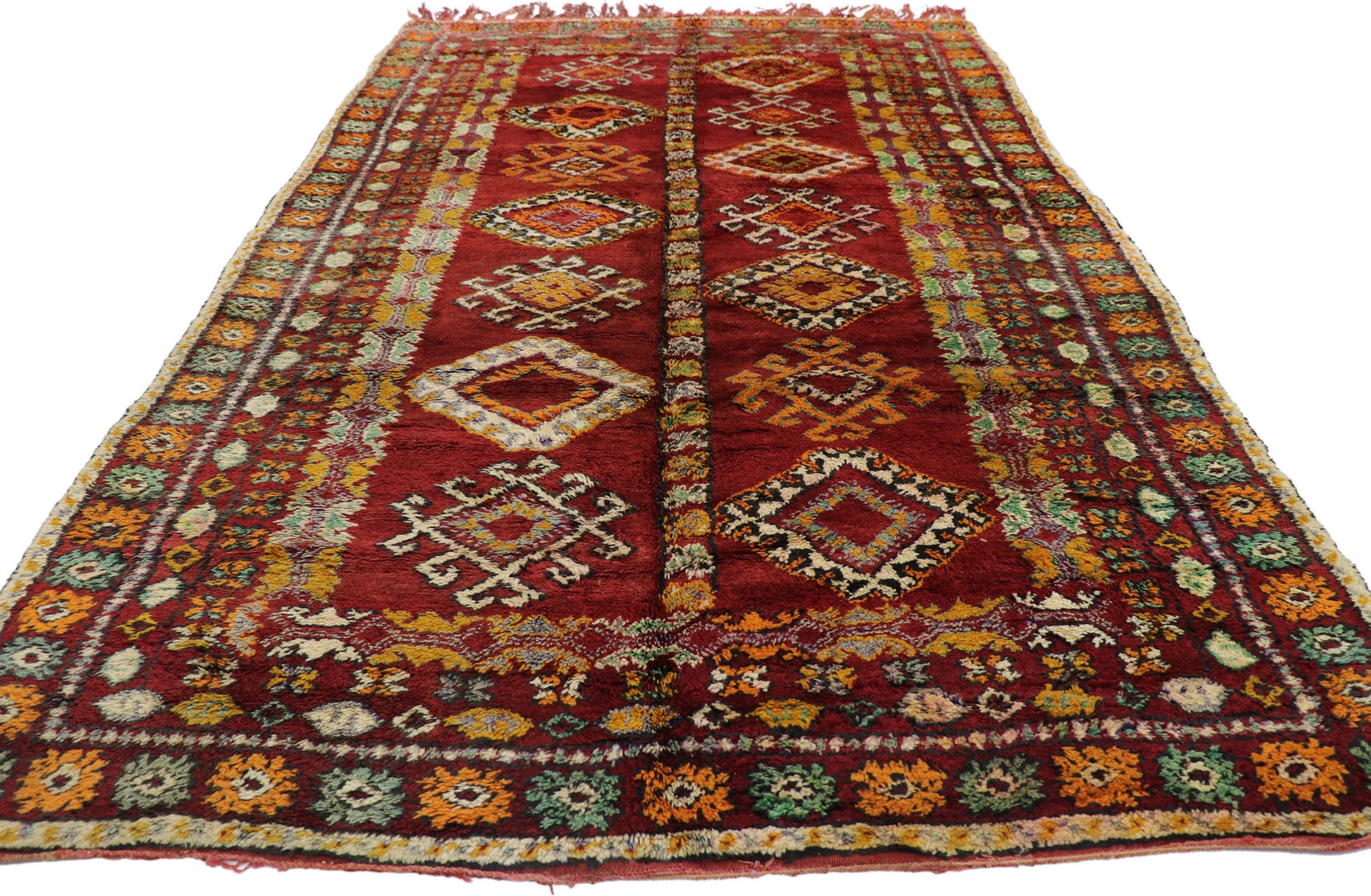 6 x 9 Vintage Beni MGuild Moroccan Rug 21506