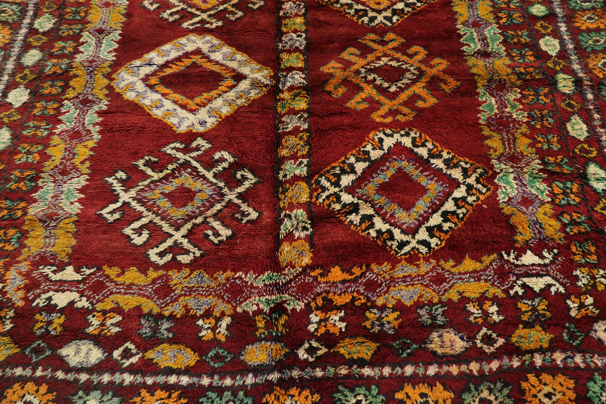 6 x 9 Vintage Beni MGuild Moroccan Rug 21506