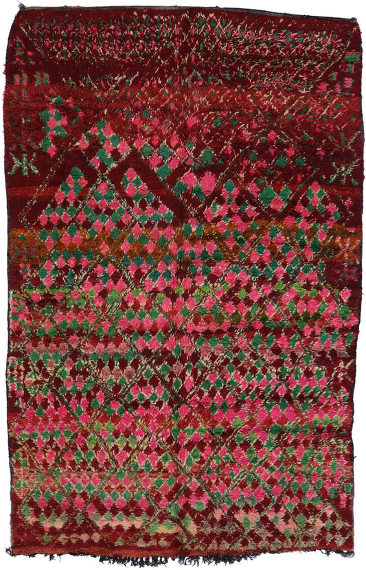 6 x 9 Vintage Beni M'Guild Moroccan Rug 21509