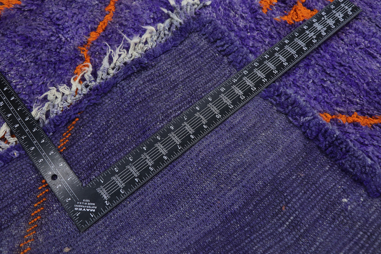6 x 11 Vintage Purple Beni Mrirt Moroccan Rug 21514