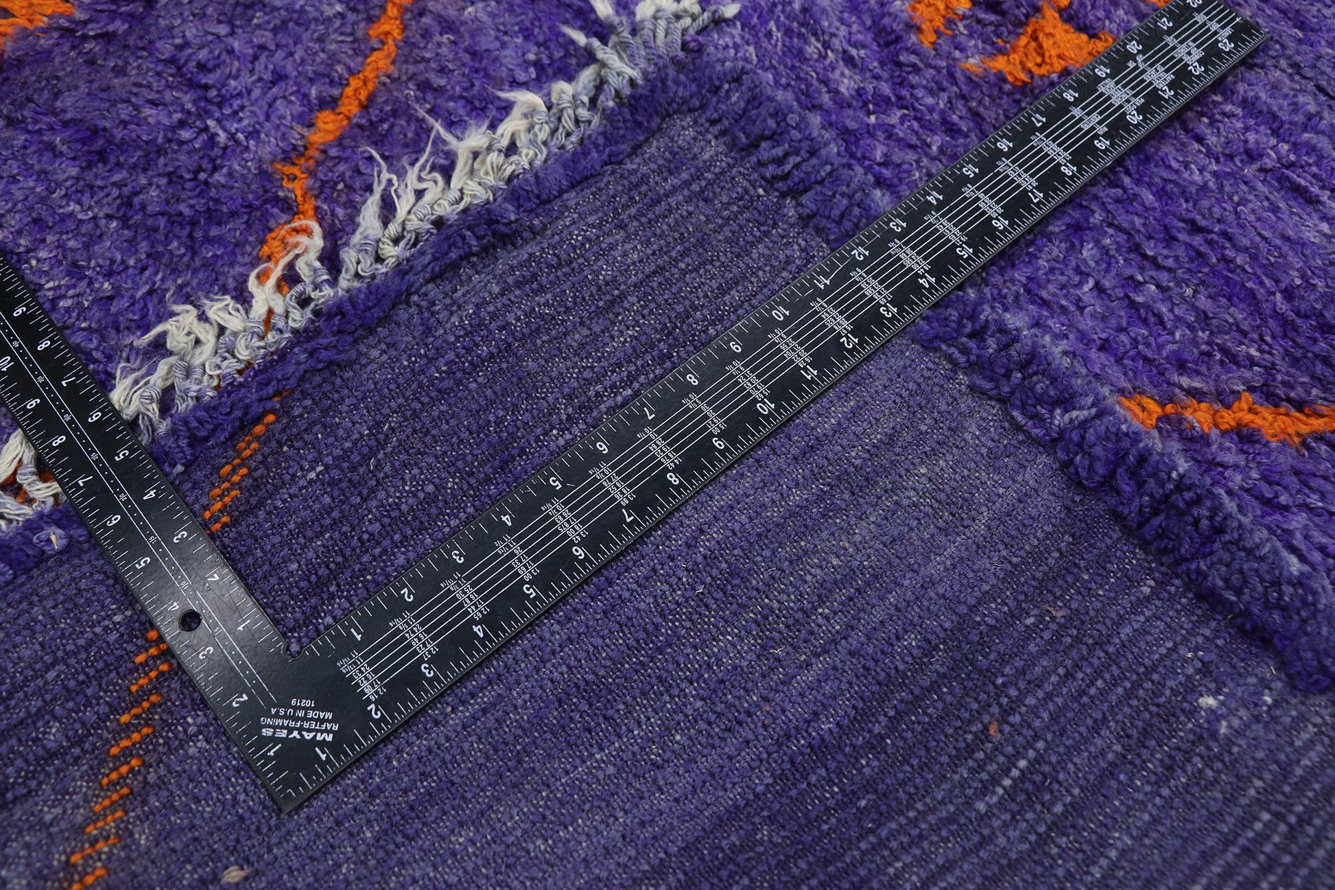 6 x 11 Vintage Purple Beni Mrirt Moroccan Rug 21514