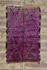 5 x 8 Vintage Purple Moroccan Rug 21521