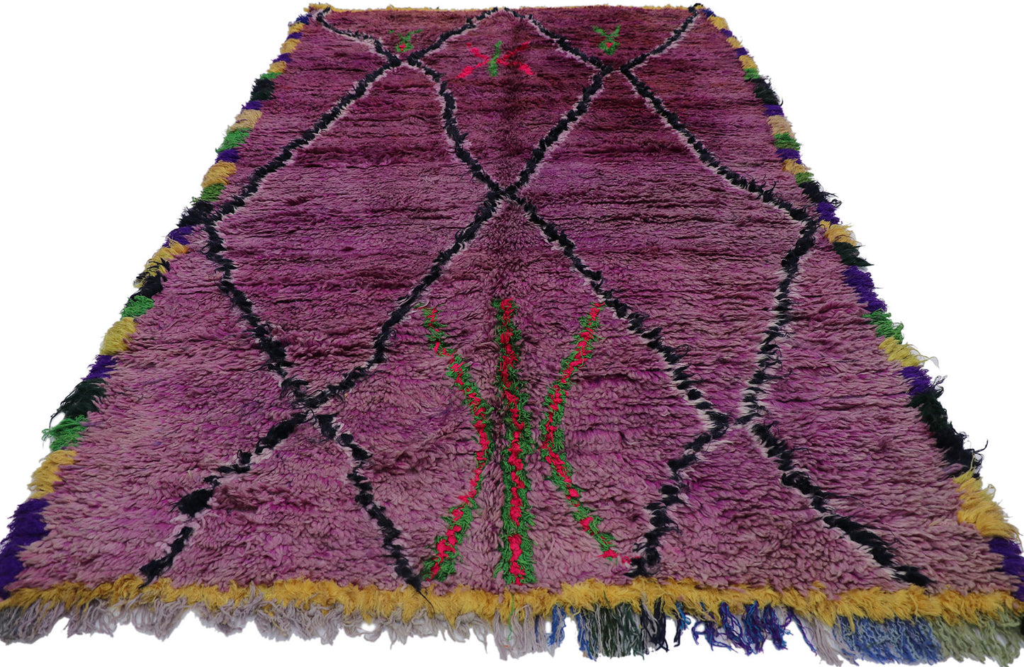5 x 8 Vintage Purple Moroccan Rug 21521