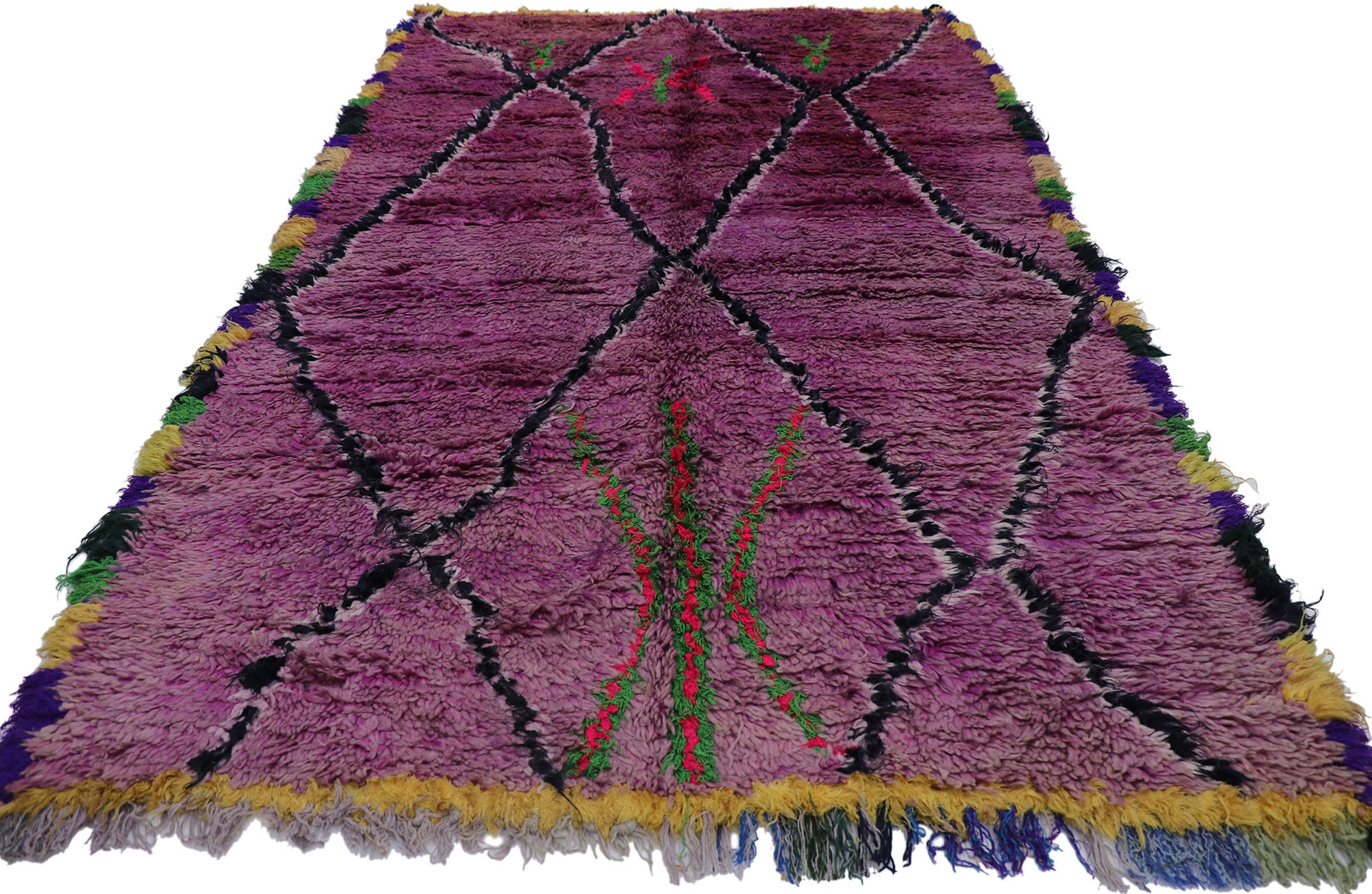 5 x 8 Vintage Purple Moroccan Rug 21521