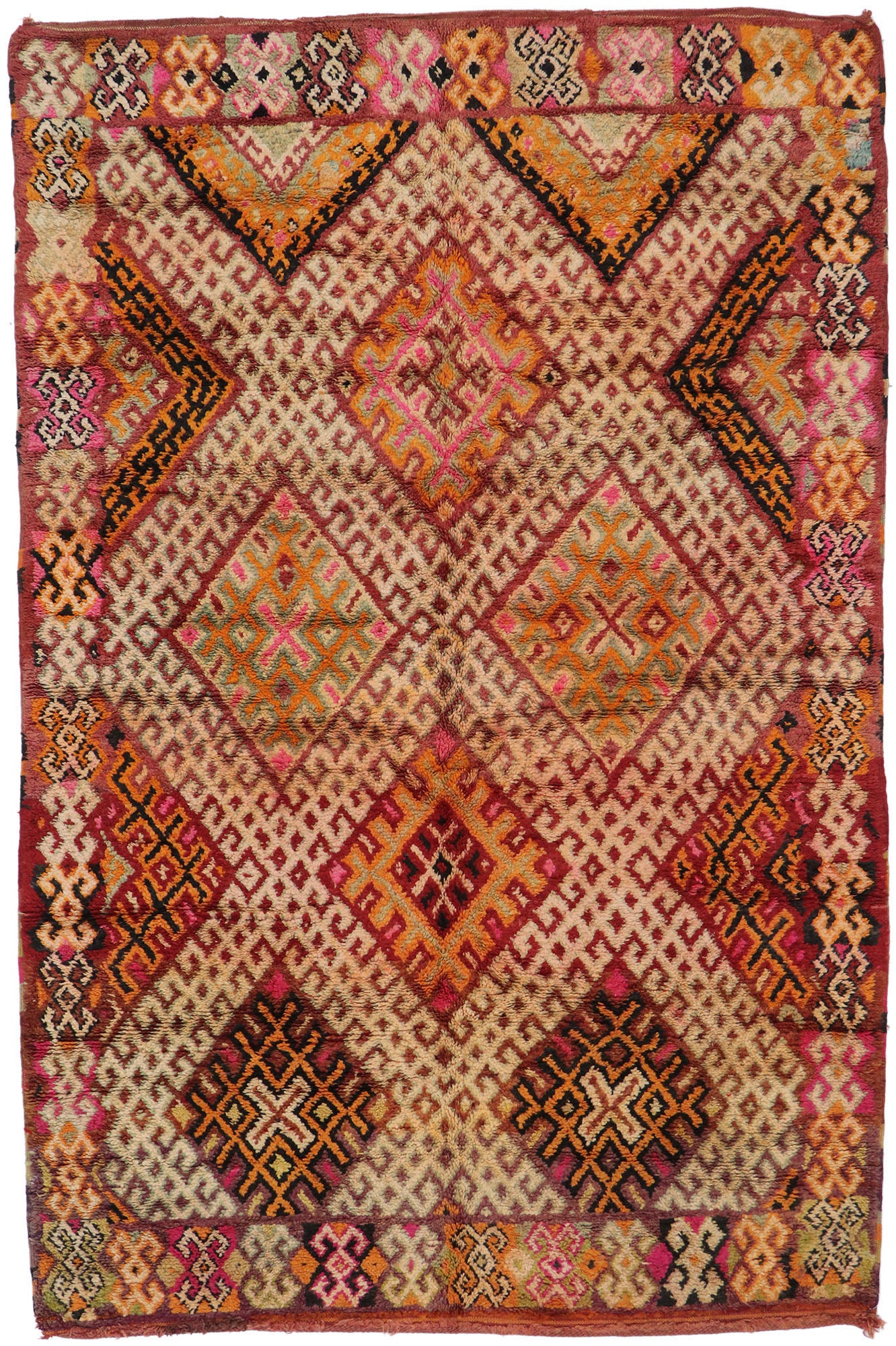 6 x 9 Vintage Moroccan Rug 21522