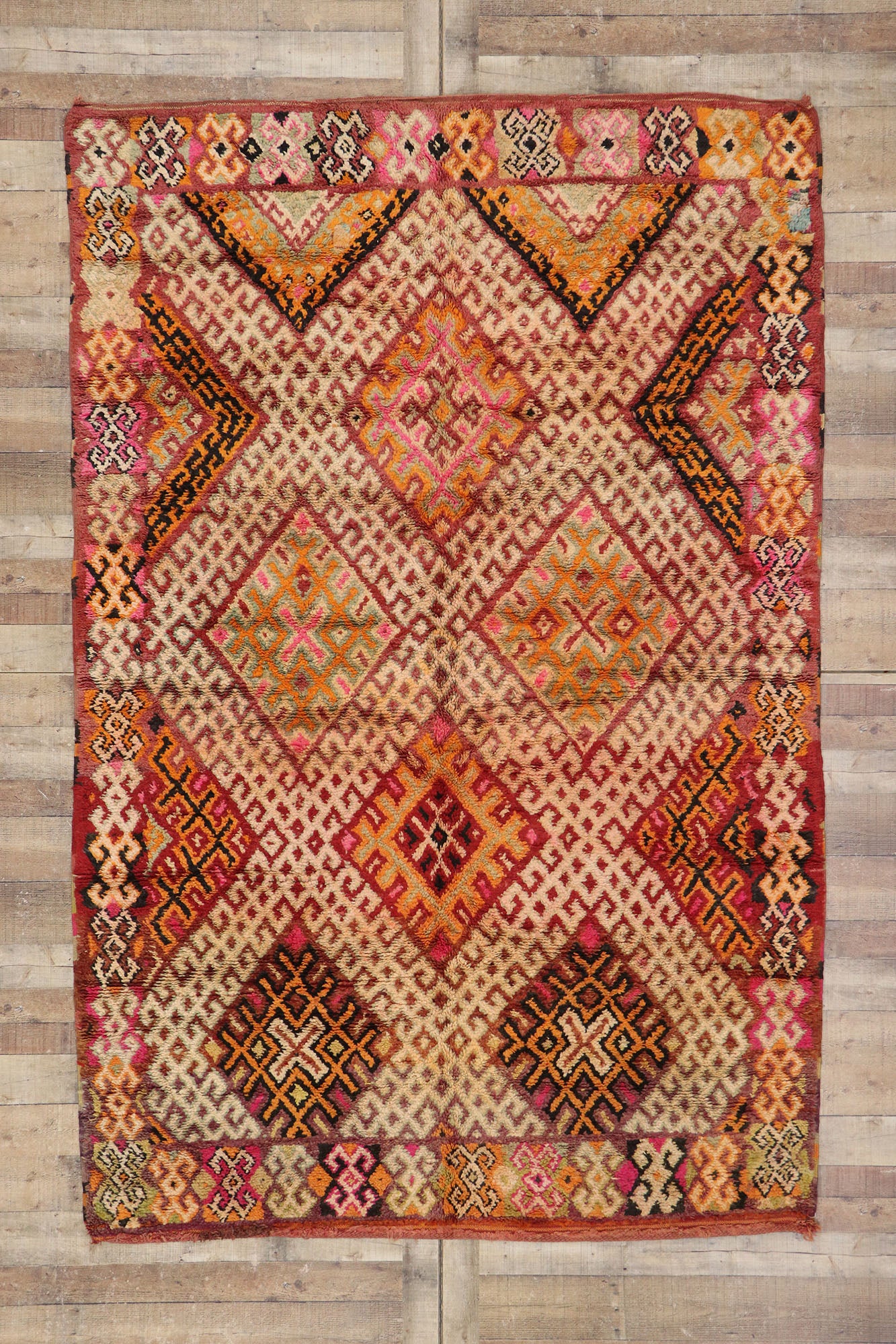 6 x 9 Vintage Moroccan Rug 21522