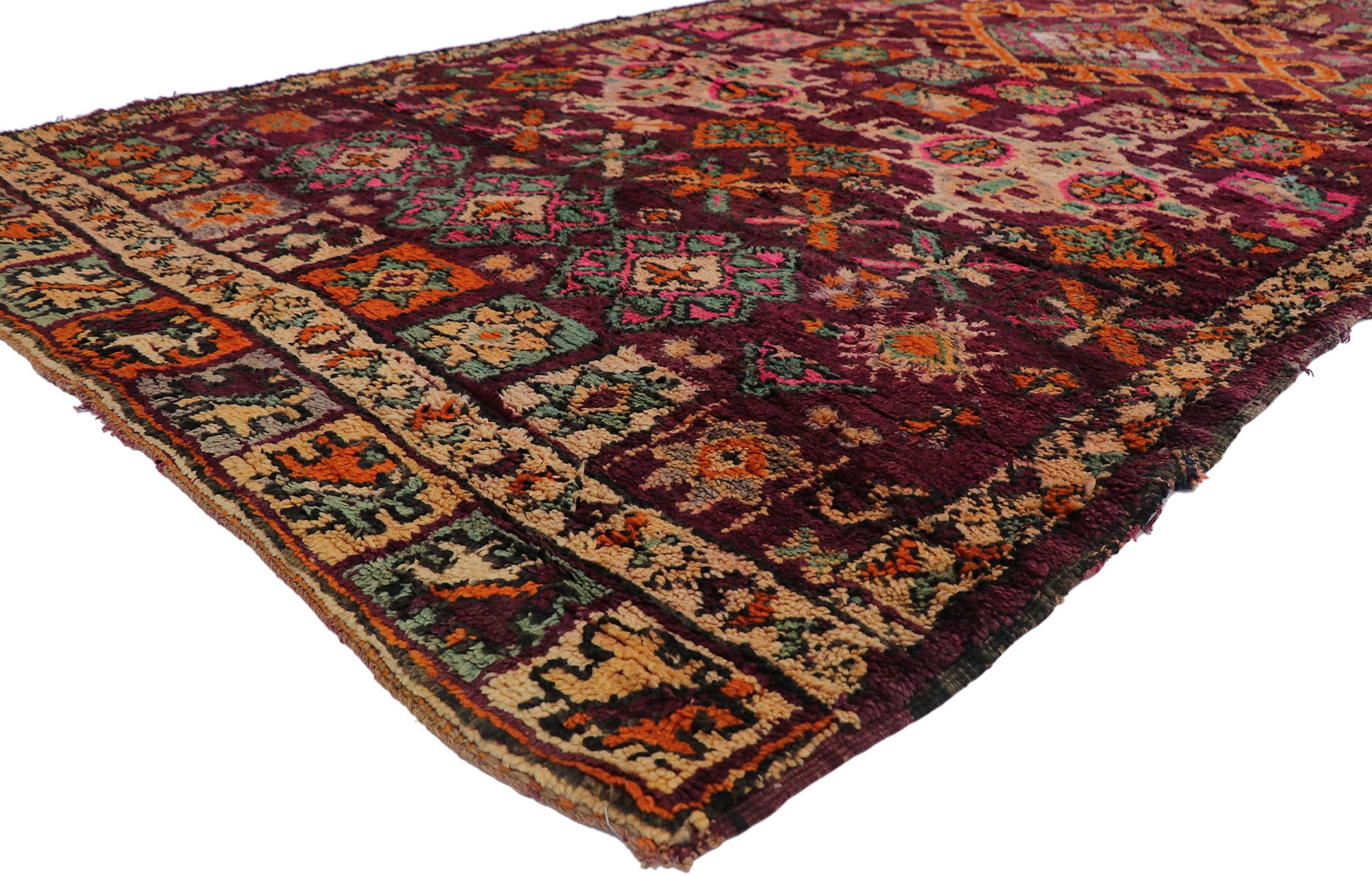 6 x 12 Vintage Boujad Moroccan Rug 21523