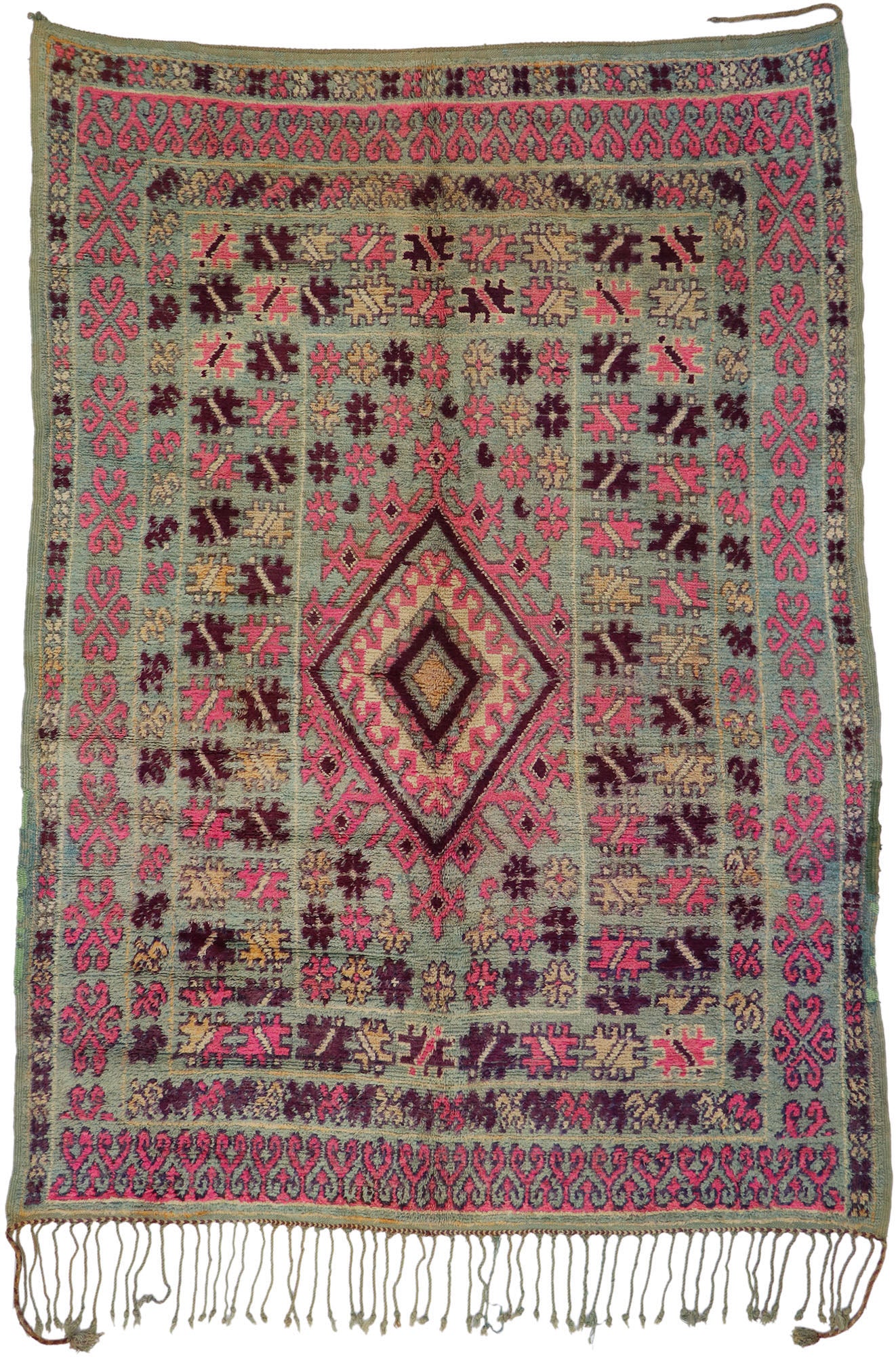 8 x 11 Vintage Boujad Moroccan Rug 21524