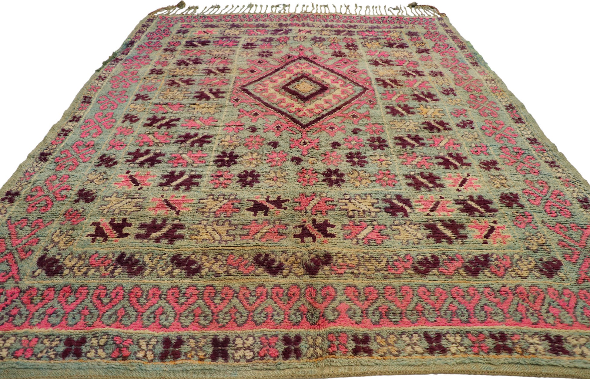 8 x 11 Vintage Boujad Moroccan Rug 21524