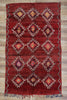 7 x 11 Vintage Red Moroccan Rug 21527