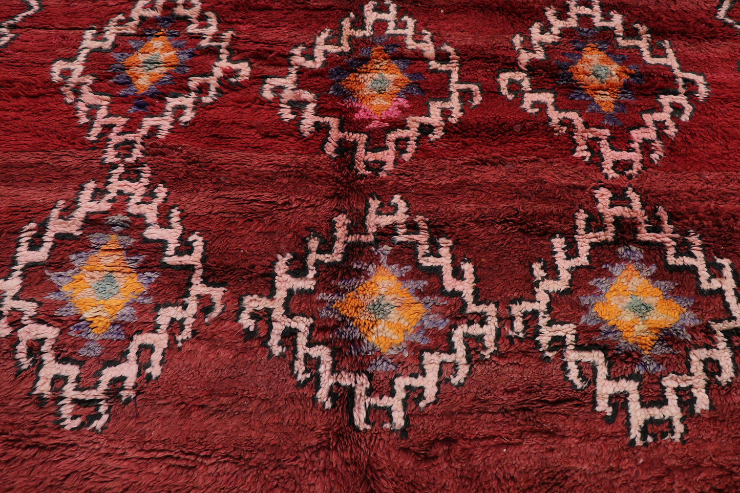 7 x 11 Vintage Red Moroccan Rug 21527