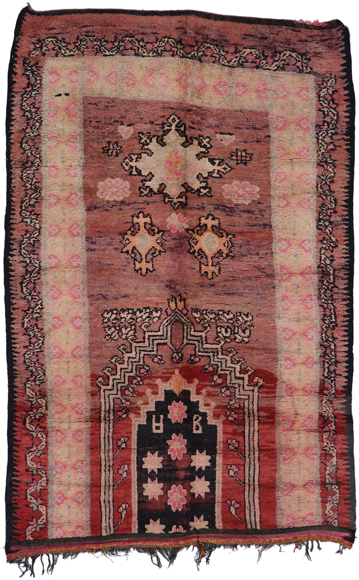 6 x 9 Vintage Moroccan Rug 21528