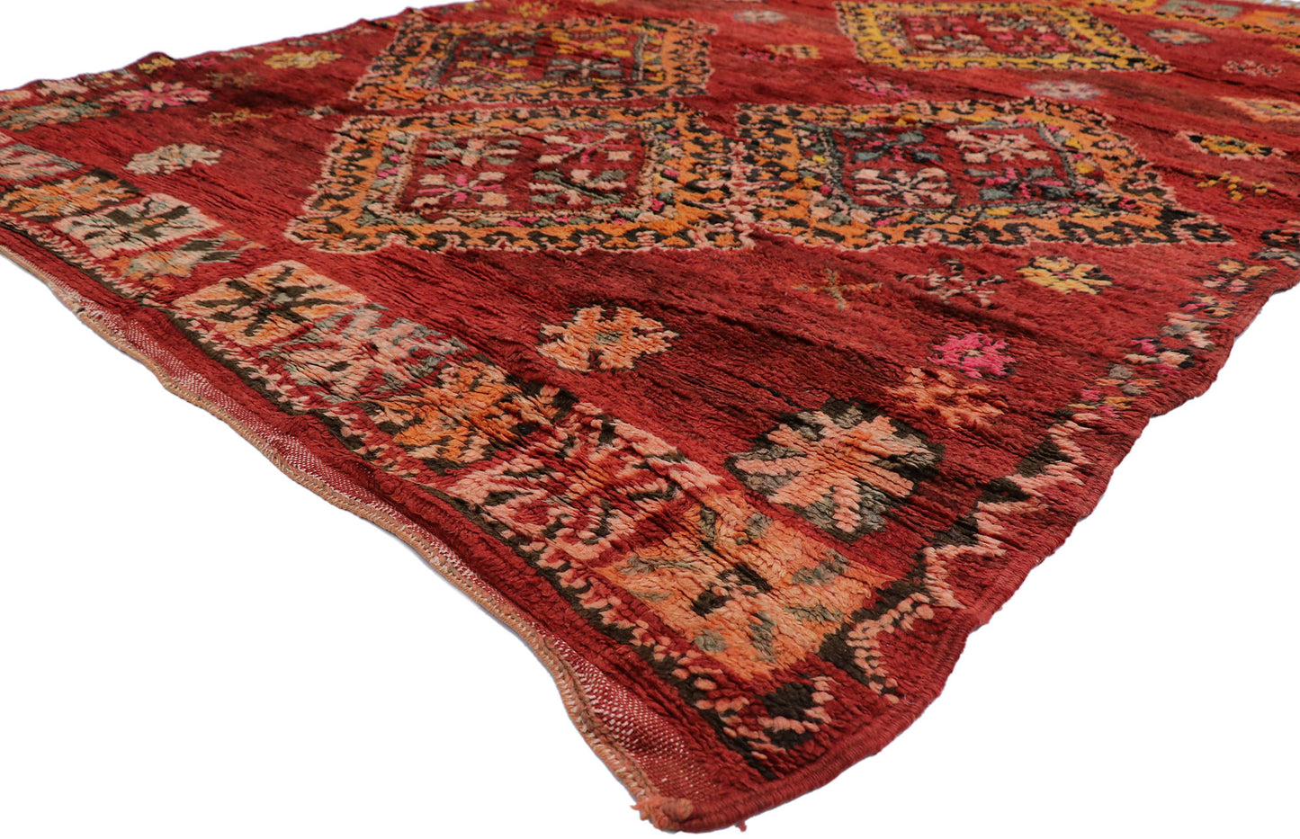 6 x 10 Vintage Red Moroccan Rug 21529