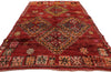 6 x 10 Vintage Red Moroccan Rug 21529