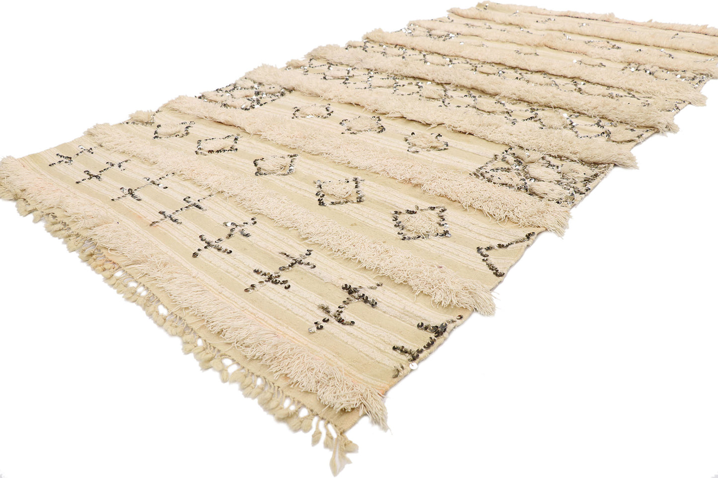 4 x 8 Vintage Moroccan Wedding Blanket 21546