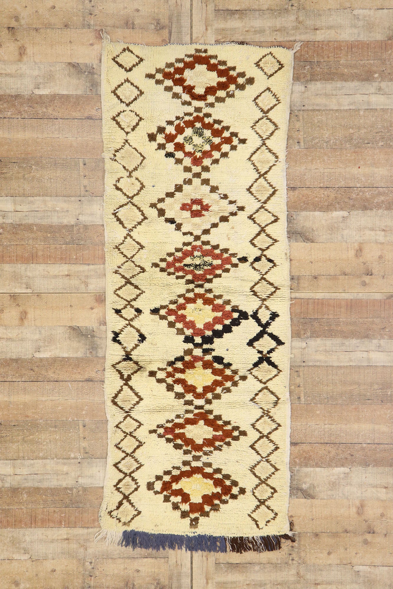 3 x 7 Vintage Moroccan Azilal Rug 21561