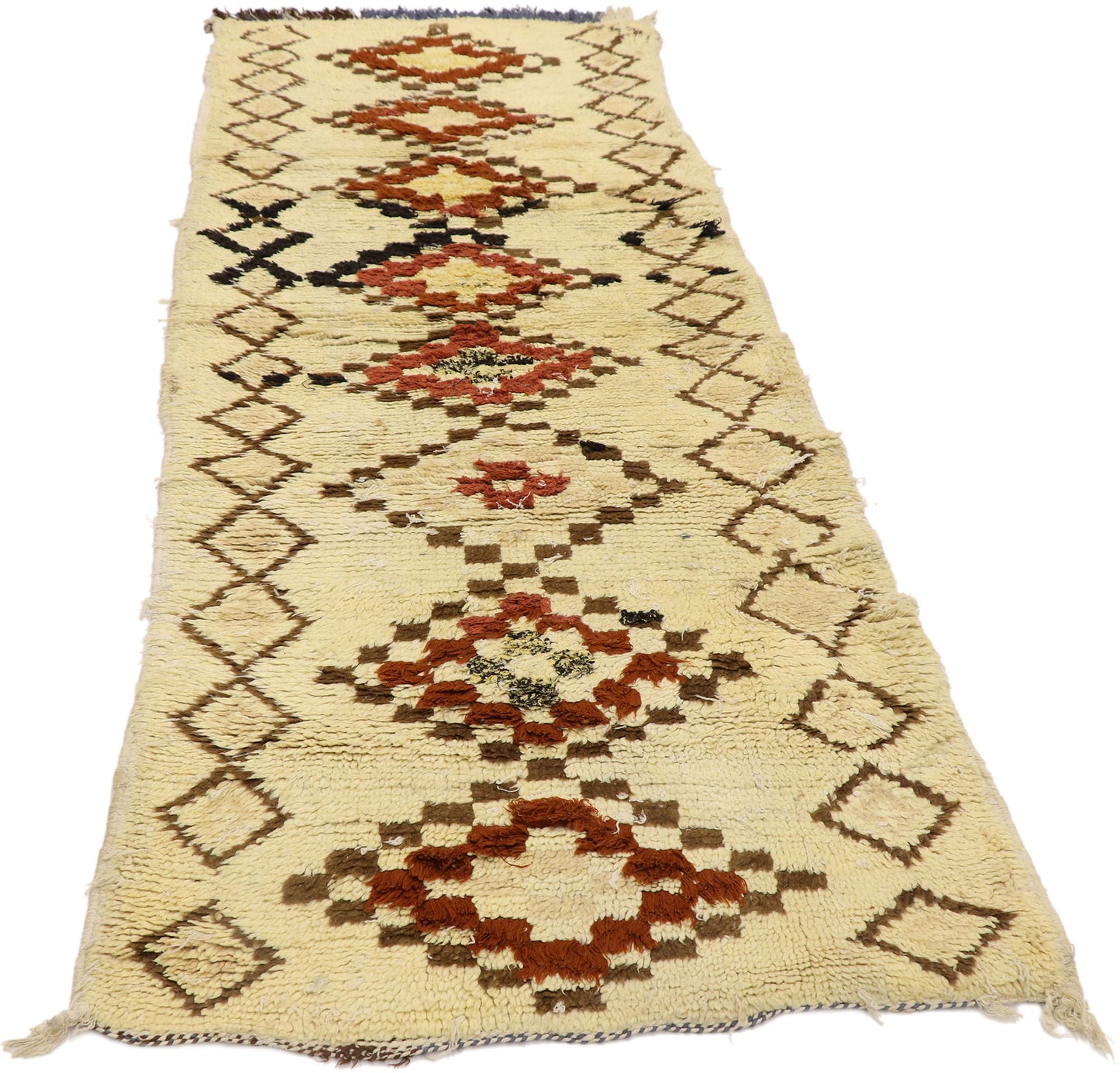 3 x 7 Vintage Moroccan Azilal Rug 21561