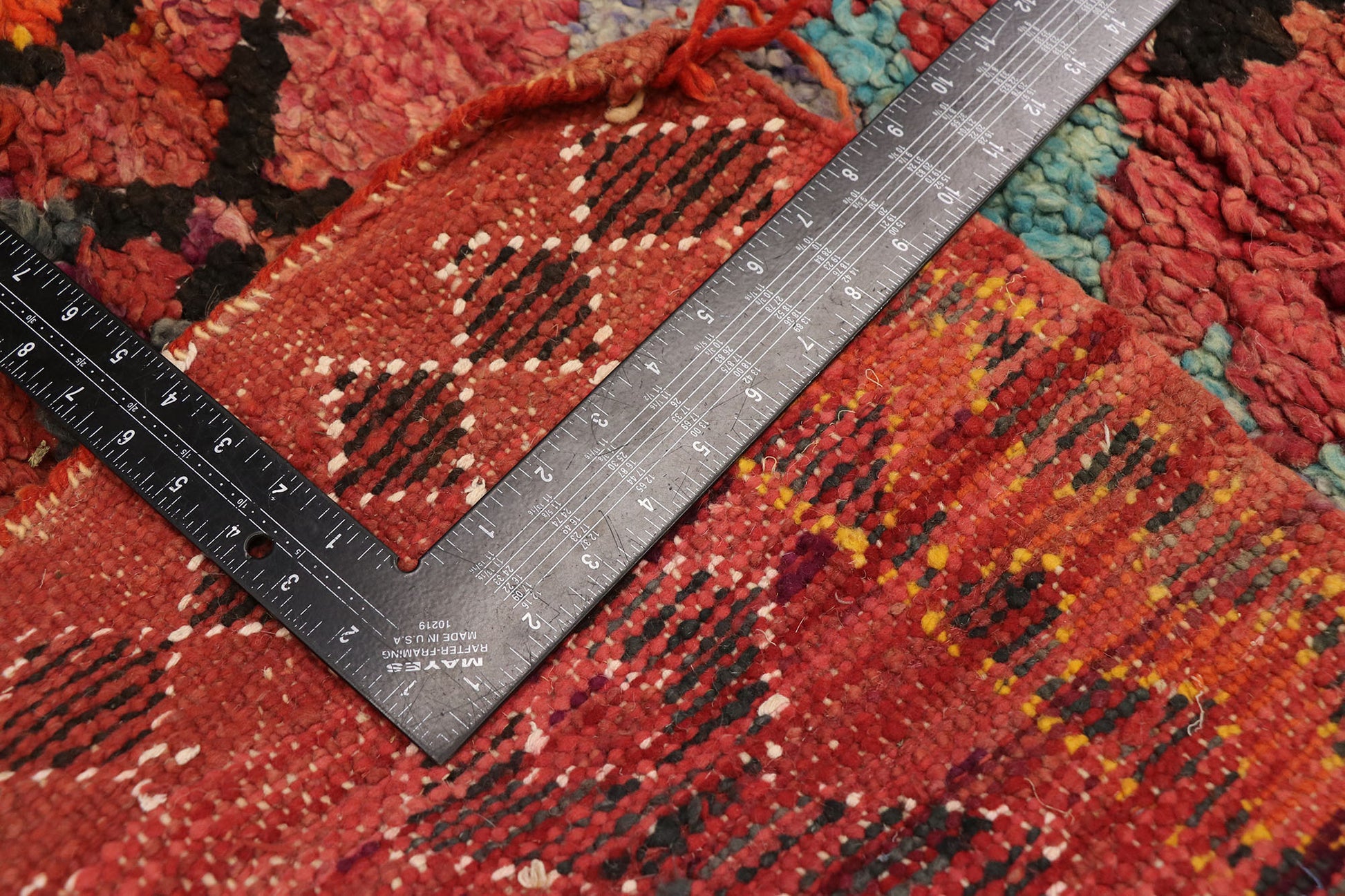 3 x 7 Vintage Red Talsint Moroccan Rug 21581